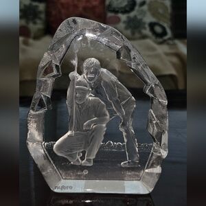 Nybro Crystal 6" Paperweight